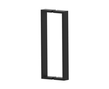 12 po poignée de porte de douche double face HAMBURG 4407812 noir mat