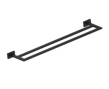 barre à serviette double 24 po VIENNA 480242 noir mat