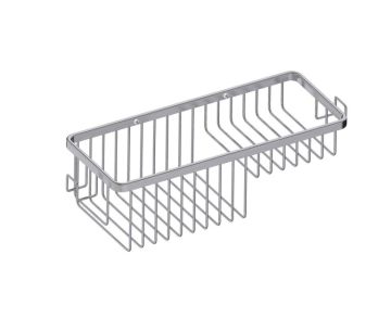 panier grillagé with Hooks Bath & panier de douches 828011 nickel brossé