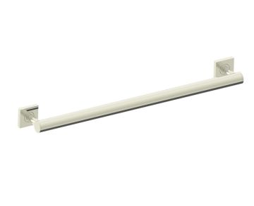 barre d'appui ronde with Square Rosettes série 9400 24 po 8289424 nickel poli
