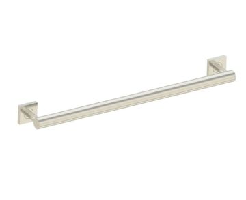 barre d'appui ronde with Square Rosettes série 9400 24 po 8289424 nickel brossé