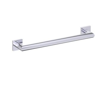 barre d'appui chanfreinée avec rosaces carrées série 9600 12 po 8289612 chrome poli