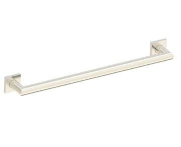 barre d'appui chanfreinée avec rosaces carrées série 9600 24 po 8289624 nickel brossé