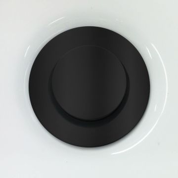 Drain à pression avec trop-plein Accent 1/4 po Noir mat
