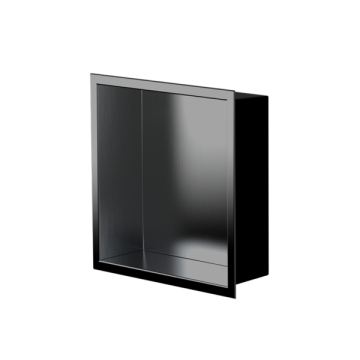 Niche murale de douche Ally 12 po x 12 po PVD noir