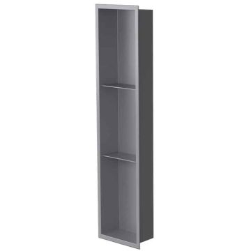 Niche murale de douche Ana 36 po x 8 po gris mat
