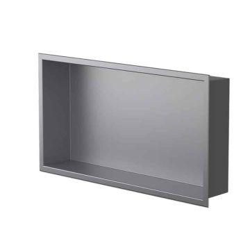 Niche murale de douche Andy 12 po x 24 po gris mat
