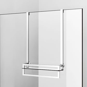 Tablette avec barre à serviette Chrome