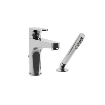 Robinet avec douchette pour baignoire Kontour Chrome