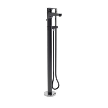 Robinet de bain avec douchette Kontour Noir et chrome