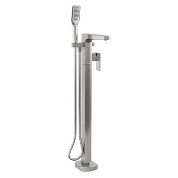 Robinet de bain avec douchette Grafik Nickel pur PVS