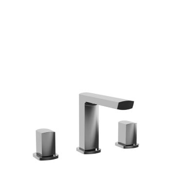 Lavabo pour robinet 3 morceaux Kalm 8 po Noir et chrome
