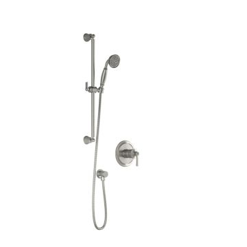 PB1 Ensemble de douche Rustik 60 po Nickel pur PVS