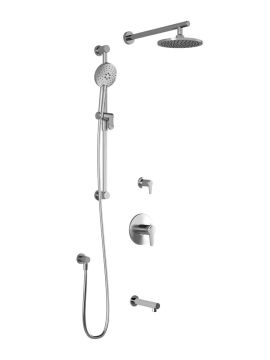 Td3 Ensemble de douche (valves non-incluses) Kontour 60 po Chrome