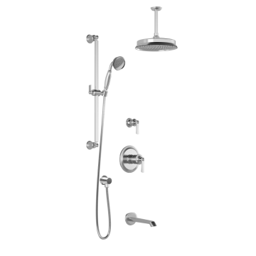 Td3 Ensemble de douche Rustik 60 po Chrome
