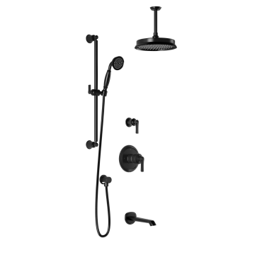 Td3 Ensemble de douche Rustik 60 po Noir