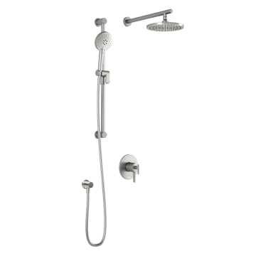Tcd1 Ensemble de douche RoundOne 60 po Nickel pur PVS