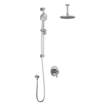 TCD1 Ensemble de douche RoundOne (valves non-incluses) 60 po Nickel pur PVS
