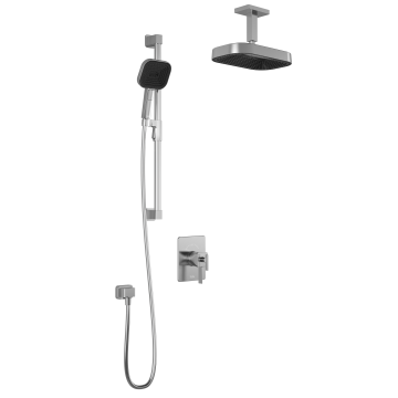 Premia - SquareOne TCD1 Ensemble de douche - Bras vertical - Chrome