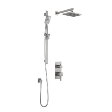 Td2 Ensemble de douche SquareOne 1/2 po Nickel pur PVS