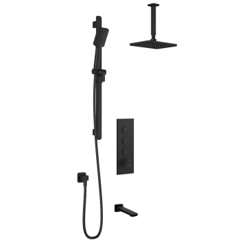 TB3 Ensemble de douche Moroka 60 po Noir mat
