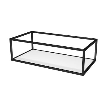 Support mural pour lavabo en noir mat 39 po x 20 po
