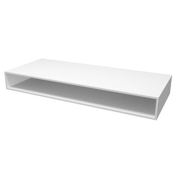 Comptoir mural 48 po x 20 po en blanc mat Comptoir ouvert