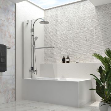Écran de baignoire Vista 40 po chrome en alcôve