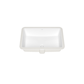 Lavabo rectangulaire en porcelaine vitrifiée Ceska