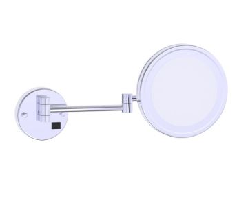 8.5 po Round montage muraled with LED Light Mirror Mirror KCM-RD-8LD chrome poli