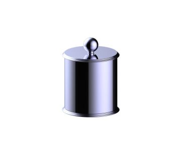 Small Size Bathroom Vanity Countertop Canister FLORENCE KCT-RD-O-S chrome poli