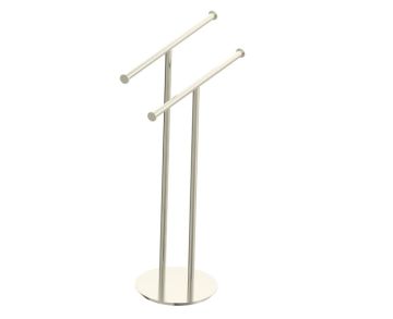 double Rail Round Center Post autoportant KFS-RD-CP nickel brossé