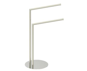 Round double Towel Rail autoportant KFS-RD-DTR nickel poli