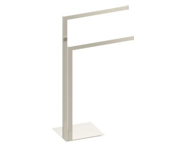 porte-serviettes double carré autoportant KFS-SQ-DTR nickel brossé
