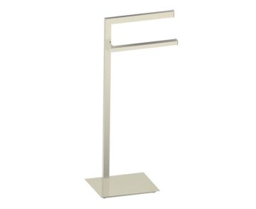 porte-serviettes double carré autoportant KFS-SQ-DTR1 nickel brossé
