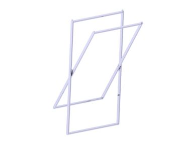 Towel Rail-X autoportant KFS-X-TR chrome poli