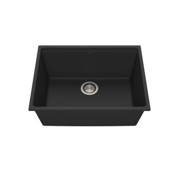 Évier de cuisine Bacia 25 po Sous-plan Granistone Noir onyx