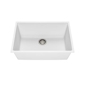 Évier de cuisine Bacia 27 po Sous-plan Granistone Blanc sable
