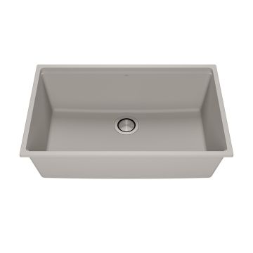 Évier de cuisine Bacia 31 po Sous-plan Granistone Gris galet