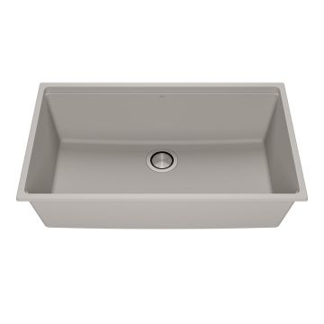 Évier de cuisine Bacia 33 po Sous-plan Granistone Gris galet