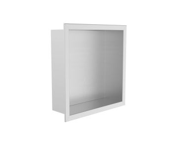 niche de douche en saillie 12 po x 12 po Niches de douche KSN-BE1212 inox brossé