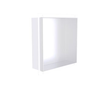 12 po x 12 po niche de douche prête à carreler Niches de douche KSN-TR1212 blanc mat