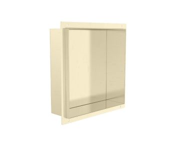 12 po x 12 po niche de douche prête à carreler Niches de douche KSN-TR1212 laiton brossé