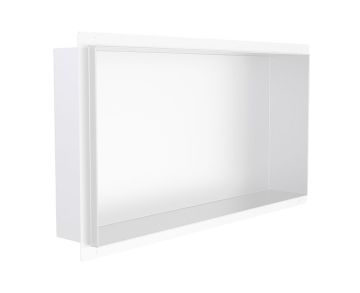 12 po x 24 po niche de douche prête à carreler Niches de douche KSN-TR1224 blanc mat