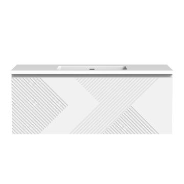 Meuble-lavabo Omaha 48" Blanc mat