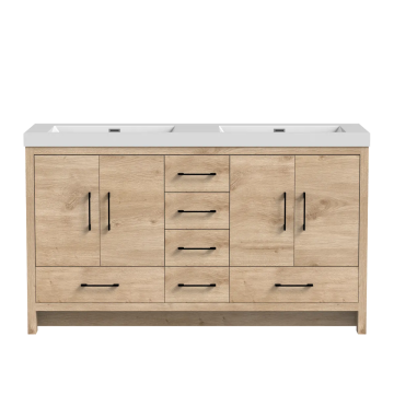 Meuble-lavabo double Baja 60"