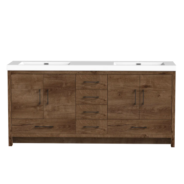 Meuble-lavabo double Baja 71" Rosewood