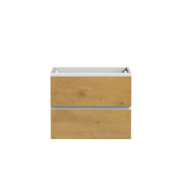 Meuble vanité Sidney 24" Blanc mat et chêne naturel