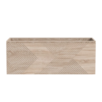 Meuble vanité décentré gauche Omaha 48" Chêne blanc