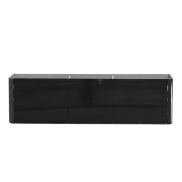 Meuble vanité Luna 71" Noir laqué